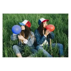 Perruque Soldes -Perruque Soldes 100 ballons bleus blancs rouges 12 30 cm 1