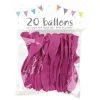 20 Ballons Latex FUCHSIA 25 Cm