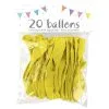 20 Ballons Latex JAUNE 25 Cm -Perruque Soldes 20 ballons latex jaune 25 cm