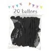 20 Ballons Latex NOIR 25 Cm -Perruque Soldes 20 ballons latex noir 25 cm