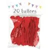 20 Ballons Latex ROUGE 25 Cm