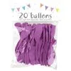 20 Ballons Latex VIOLET 25 Cm