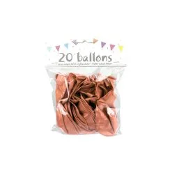 20 Ballons Rose Gold 30cm -Perruque Soldes 20 ballons rose gold 30cm 1
