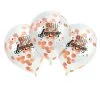 3 Ballons JOYEUX ANNIVERSAIRE Confettis Papier ROSEGOLD -Perruque Soldes 3 ballons joyeux anniversaire confettis papier argent