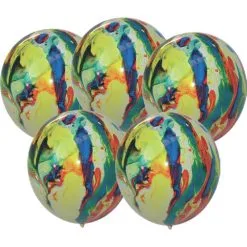 5 Ballons Marbrés 30 Cm