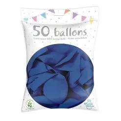 50 Ballons Latex Bleu Roy 30 Cm
