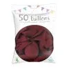 50 Ballons Latex Bordeaux 30 Cm -Perruque Soldes 50 ballons latex bordeaux 30 cm