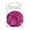 50 Ballons Latex Fuschia 30 Cm