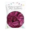 50 Ballons Latex Métal Nacré Fuchsia 30 Cm -Perruque Soldes 50 ballons latex metal nacre fuschia 30 cm