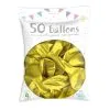 50 Ballons Latex Métal Nacré Jaune 30 Cm 1 50 Ballons Latex Métal Nacré Jaune 30 Cm -Perruque Soldes 50 ballons latex metal nacre jaune 30 cm