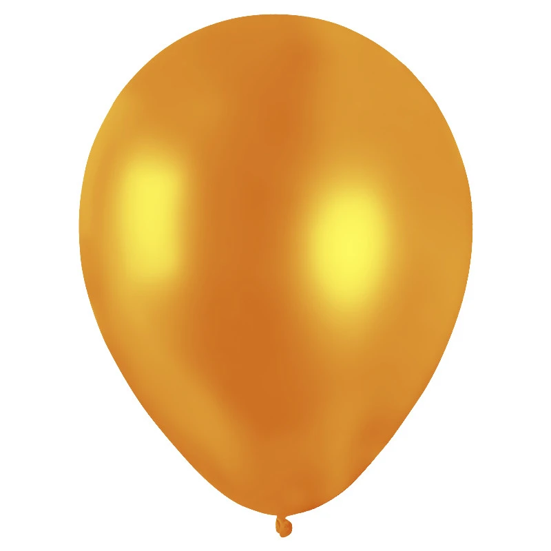 50 Ballons Latex Métal Nacré Orange 30 Cm 4 50 Ballons Latex Métal Nacré Orange 30 Cm – Image 2