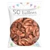 50 Ballons Latex Métal Nacré Rose GOLD 30 Cm