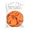 50 Ballons Latex Orange 30 Cm