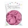 50 Ballons Latex Rose 30 Cm -Perruque Soldes 50 ballons latex rose 30 cm