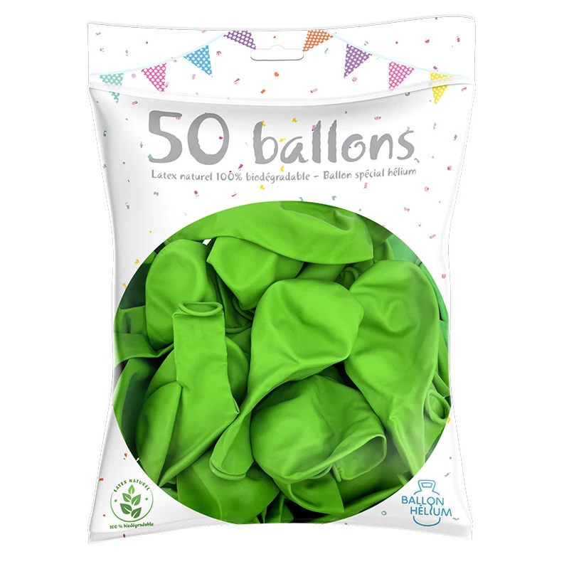 50 Ballons Latex Vert Pomme 30 Cm 3 50 Ballons Latex Vert Pomme 30 Cm