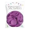 50 Ballons Latex Violet 30 Cm -Perruque Soldes 50 ballons latex violet 30 cm