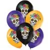 6 Ballons Latex 30 Cm Dia De La Muerte 2 6 Ballons Latex 30 Cm Dia De La Muerte -Perruque Soldes 6 ballons imprimes dia de la muerte