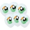 6 Ballons Imprimés Toucan -Perruque Soldes 6 ballons imprimes toucan