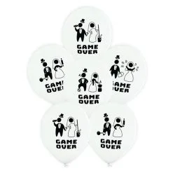 6 Ballons Latex GAME OVER 30 Cm