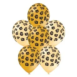 6 Ballons Latex LEOPARD 30 Cm