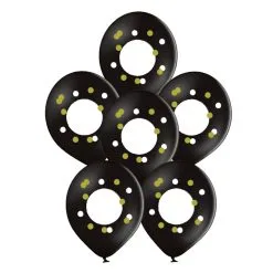 6 Ballons Latex MESSAGE 30 Cm