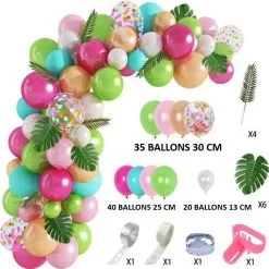 Kit 95 Ballons EXOTIQUE Avec Accessoires