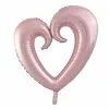 Ballon Coeur Foil Rose Gold 90 X 109 Cm