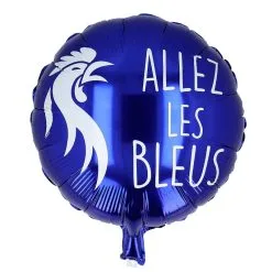 Ballon Foil Allez Les Bleus 45 Cm Double Face