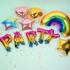 Ballon En Aluminium Arc-en-ciel (58 X 90 Cm) DESTOCKAGE -Perruque Soldes ballon en aluminium arc en ciel 58 x 90 cm 2