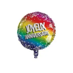 Ballon Foil 45 Cm Joyeux Anniversaire Double Face