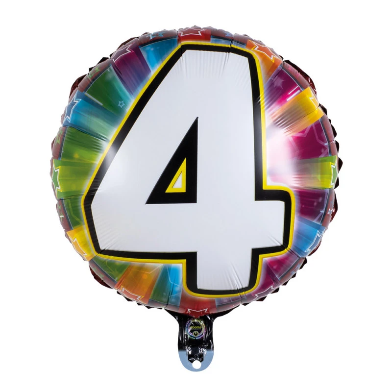 Ballon Foil 56 Cm LED CHIFFRE 4 4 Ballon Foil 56 Cm LED CHIFFRE 4 – Image 2