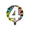 Ballon Foil 56 Cm LED CHIFFRE 4 -Perruque Soldes ballon foil 56 cm led chiffre 4