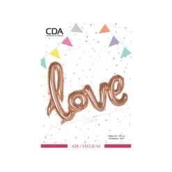 Ballon Foil LOVE ROSEGOLD 108 X 65 Cm -Perruque Soldes ballon foil love rosegold 108 x 65 cm 2
