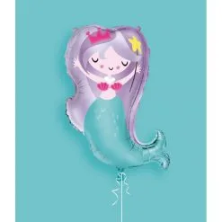 Ballon Foil SIRENE 73 Cm -Perruque Soldes ballon foil sirene 73 cm 2