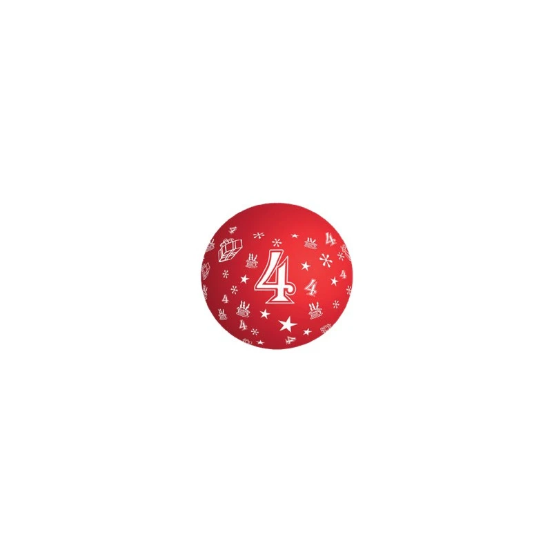 Ballon Géant 90cm Chiffre 4 Coloris Aléatoires 3 Ballon Géant 90cm Chiffre 4 Coloris Aléatoires