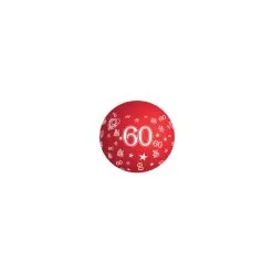 Ballon Géant 90cm Chiffre 60 Coloris Aléatoires