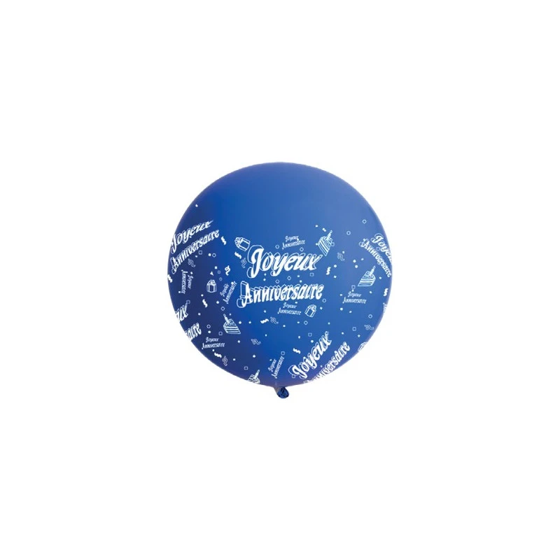 Ballon Géant Joyeux Anniversaire 90 Cm BLEU ROYAL 3 Ballon Géant Joyeux Anniversaire 90 Cm BLEU ROYAL