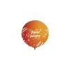 Ballon Géant Joyeux Anniversaire 90 Cm ORANGE -Perruque Soldes ballon geant joyeux anniversaire 90 cm orange