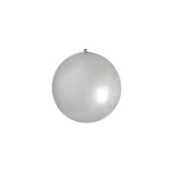 Ballon Géant Métal Uni 90cm Argent -Perruque Soldes ballon geant metal uni 90cm argent 2