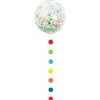Ballon Géant Transparent 60 Cm Confettis+ Tassel