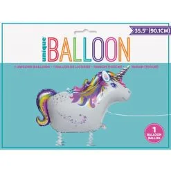 Ballon Marcheur LICORNE Foil 90 Cm -Perruque Soldes ballon marcheur licorne foil 90 cm 2