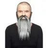 Barbe + Moustache Captain Viking Longue Grise Mèché De Blanc (061) 2 Barbe + Moustache Captain Viking Longue Grise Mèché De Blanc (061) -Perruque Soldes barbe moustache viking 061 longue noir meche de blanc
