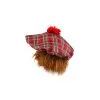Béret Mr Tartan Rouge Avec Cheveux Roux -Perruque Soldes beret mr tartan rouge avec cheveux