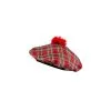 Béret ECOSSAIS Tartan Rouge -Perruque Soldes beret mrs tartan rouge