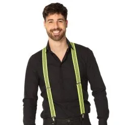 Bretelles FROUFROU Jaune Fluo -Perruque Soldes bretelles froufrous jaune fluo 2