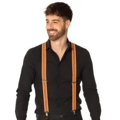 Bretelles FROUFROU Orange Fluo -Perruque Soldes bretelles froufrous orange fluo 2