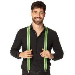 Bretelles FROUFROU Vert Fluo 7 Bretelles FROUFROU Vert Fluo -Perruque Soldes bretelles froufrous vert fluo 2