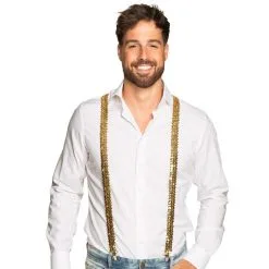 Bretelles Paillettes Or -Perruque Soldes bretelles paillettes or 2