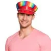 Casquette Arc-en-ciel Rocker DESTOCKAGE -Perruque Soldes casquette arc en ciel rocker