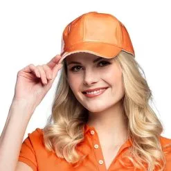 Casquette Holo Orange (réglable) -Perruque Soldes casquette holo orange reglable 1